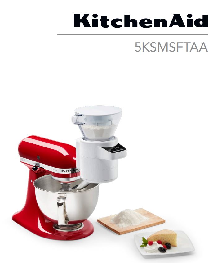 KitchenAid 5KSMSFTAA Sifter and Scale Mixer Attachment User Guide